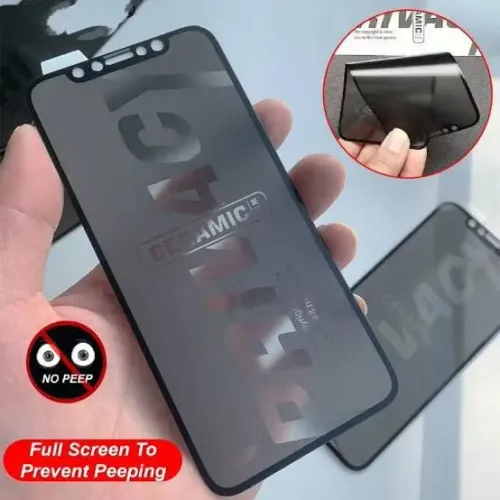 Película de Cerâmica privacidade fosca para Celular - Proteção Total