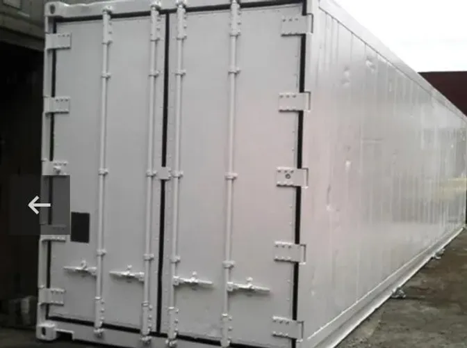 Conteiner camara fria baú produtos refrigerado
