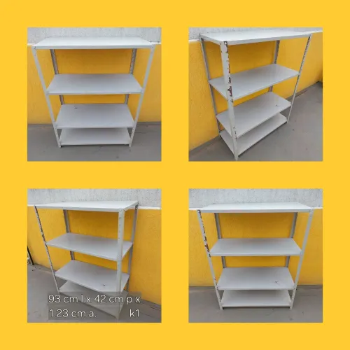 Estante de aço 1.23 cm altura 4 bandejas
