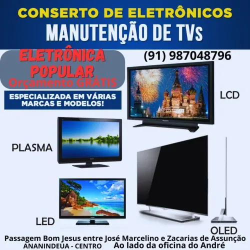 Assistência técnica de eletrônicos e tv