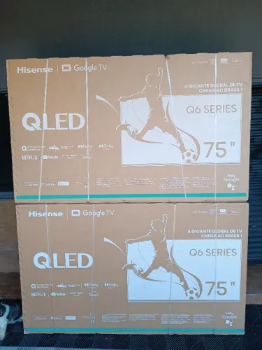 TV Hisense QLED 75 polegadas Google TV