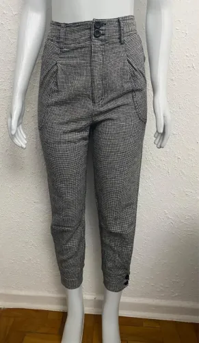 Calça Casual Tvz Xadrez Tamanho 34 Bom Estado
