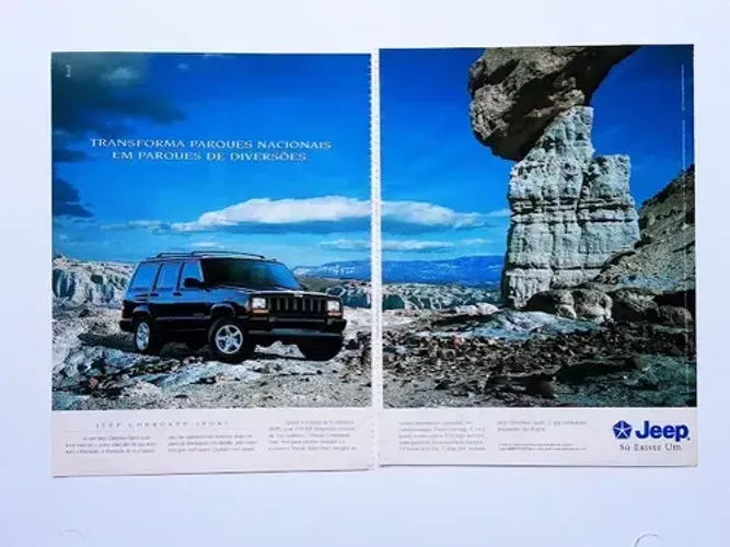 Propaganda de Revista Jeep Cherokee Sport XJ, Publicidade