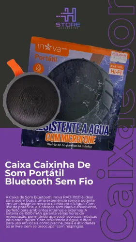 Caixa Caixinha De Som Portátil Bluetooth Sem Fio