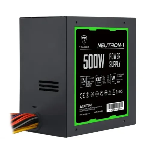 Fonte ATX 500W Real PFC Ativo Neutron T-Dagger - WZetta