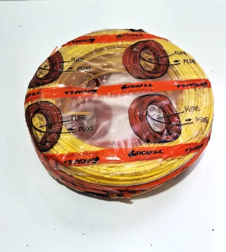 Fio Solido Antichama 750V - 2,5 mm - Amarelo -Rolo 100 mts