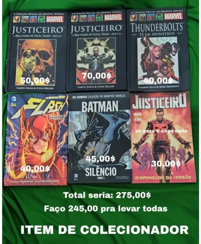 HQs Itens de colecionador