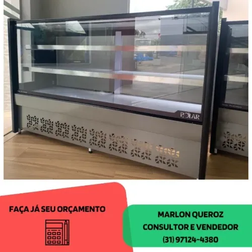 Balcão Refrigerado 1,75 Metros Polar 2 Placas Novo