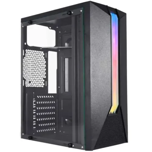 Gabinete Gamer K-mex CG-04AH Bifrost VII, Lateral em Vidro, ATX, Preto