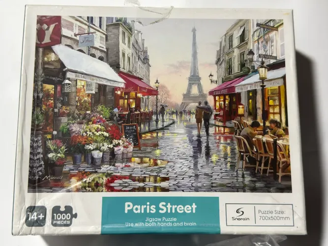 Quebra-Cabeça 1000 Peças Snórain - Paris Street / Torre Eiffel (Usado)