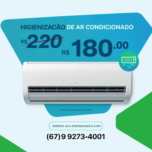 AR CONDICIONADO - INSTALAÇÃO, LIMPEZA  E HIGIENIZAÇÃO