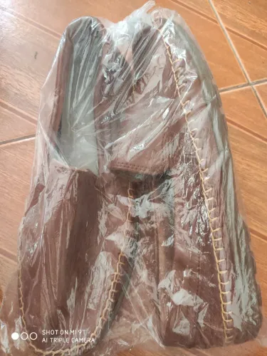 Mocassim artesanal de couro legítimo - novo