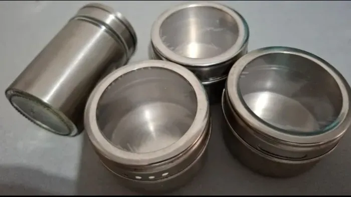 Porta Temperos condimentos aço inoxidável 