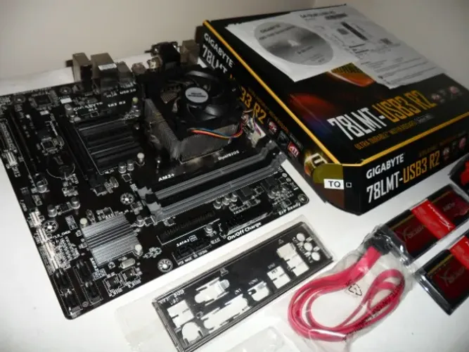 kit Amd Placa mãe Gigabyte Ga 78Lmt Usb3 R2 / FX 6300 / Memória Ddr3 2x8Gb 16Gb