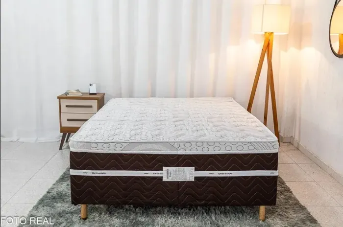 Cama Box Casal Molas Ensacadas- Produto Novo