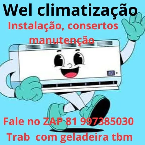 Instalação de ar geladeira máquina de lavar 