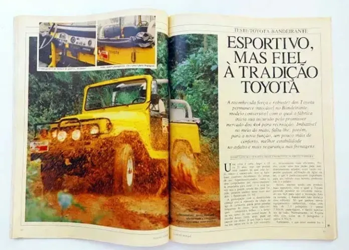 Revista Quatro Rodas - Toyota Bandeirante 1985