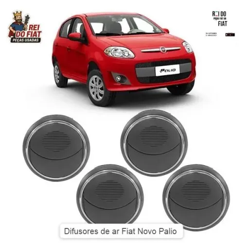 Difusores de ar Fiat Novo Palio