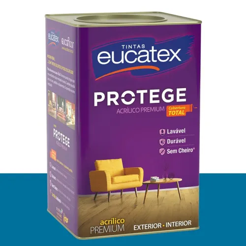 Tinta Acrílica Acetinada Eucatex Brilho do Pacífico 16 L