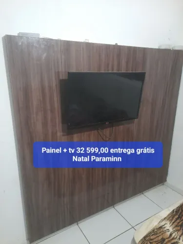 Paineu + tv 32 599,00 entrega grátis Natal Paraminn medidas 1.80 por 1.61 projetado com en