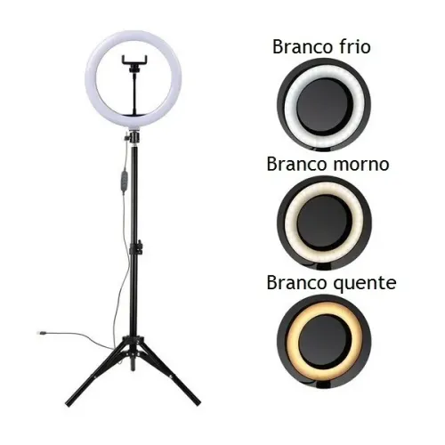 Ring Light Tripe 2 metros Suporte de Celular