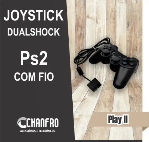 Controle Ps2 Analógico Cabo Play II