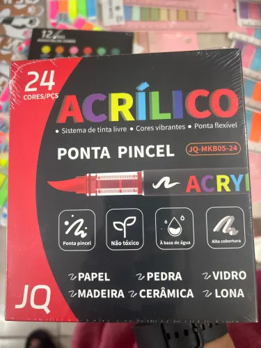 Marcador Acrílico 24 Cores