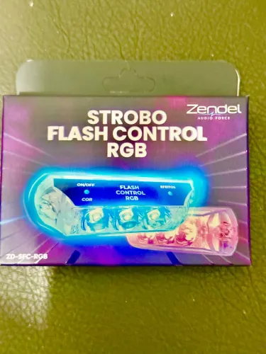 Kit Strobo Farol RGB Automotivo 9w Caixa Bob Central Interna