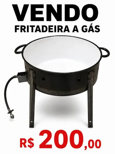 Vendo uma fritadeira de tacho a gás.