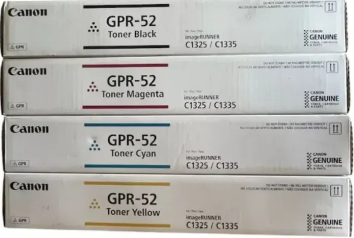 KIT 4 TONERS GPR-52 CYAN - YELLOW - MANGENTA - BLACK