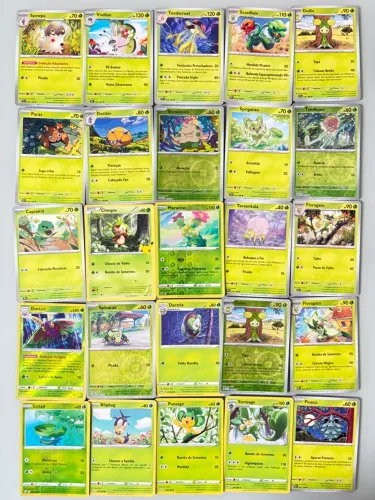 Cartas Pokémon - Comum *TIPO PLANTA*