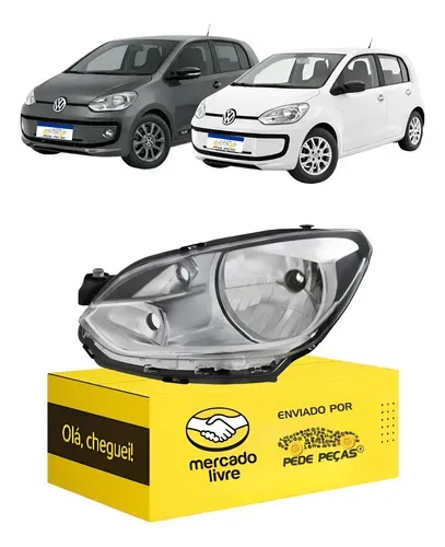 Farol Sinaleira Volkswagen Up 2014 2015 2016 2017 Cromado Le Esquerdo/motorista