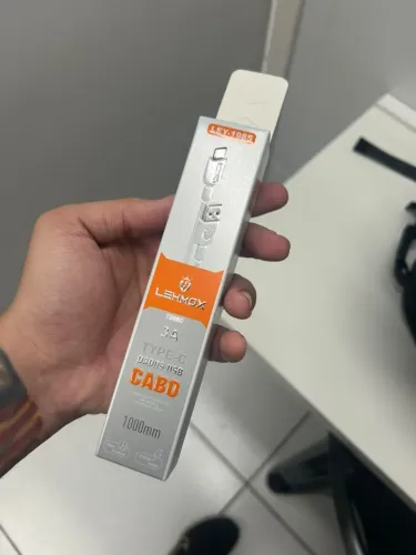 Cabo USB-A para Tipo C Lehmox 3A 1 Metro - Carregamento Rápido