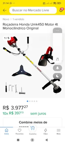 Vendo roçadeira Honda umk 450 muito nova 