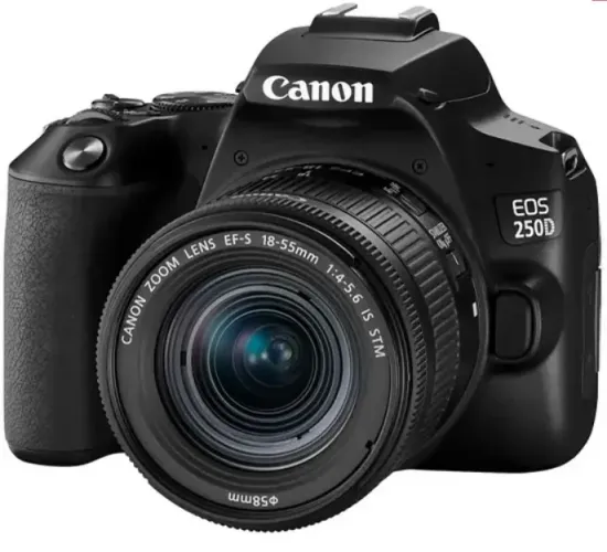 Canon 250D + lente 18-55 + lente 50mm