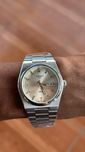 Relógio Estilo Tissot PRX Prata