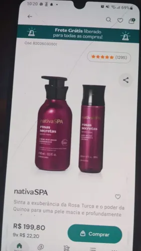 Promoção de kit boticário