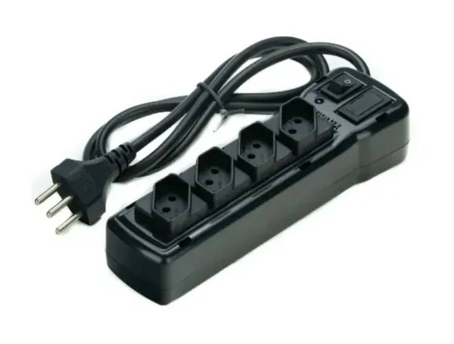 Filtro de Linha Extensão Com 4 Tomadas + Interruptor Kitec (Entrego)