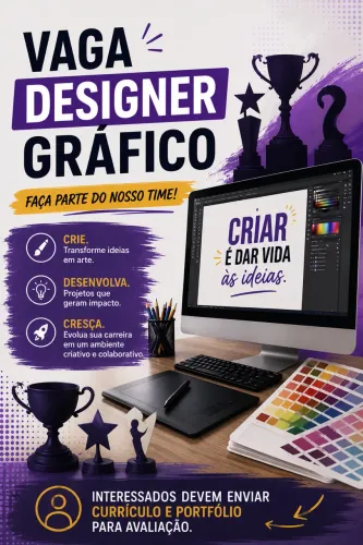 Vaga Design Gráfico 