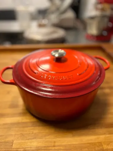 Le Creuset Caçarola Redonda 34cm Vermelha Cereja Original