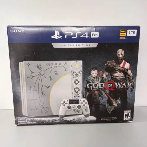 Vendo Console Sony Ps4 Pro Edição Limitada God of War Console com Detalhe Semi novo