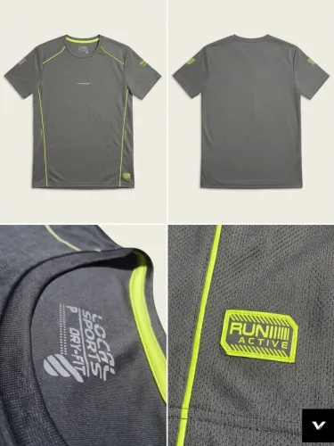 Camiseta Dry Fit Cinza Local Sports Masculina