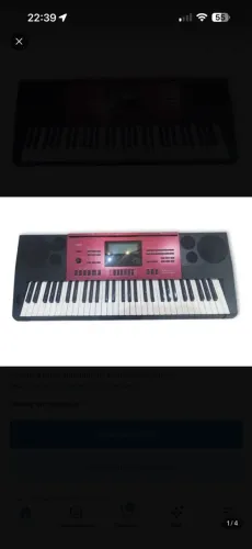 Teclado seminovo Casio