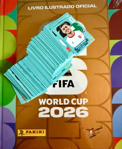 R$ 0,50 cada - lote 100 figurinhas copa mundo 2026 com repetição e sem escolha