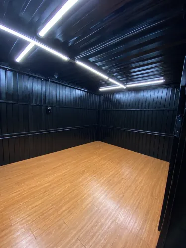Contêiner 4x3 (12m²) pronto | Elétrica + Câmeras Intelbras + Face ID