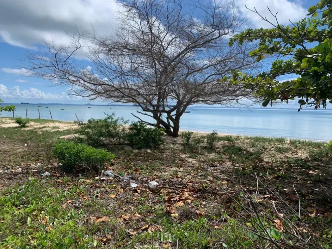 Terreno beira mar em Ilha de Itaparica, ponta de areia 1200m2