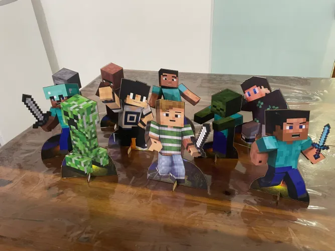 Vendo kit decoração aniversário Minecraft