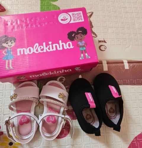 Sapatos bebe menina molekinha