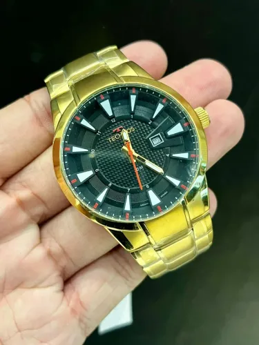 Relógio Masculino Technos Skymaster Dourado