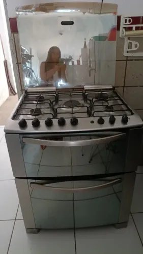 Fogão Electrolux dois fornos automático inox